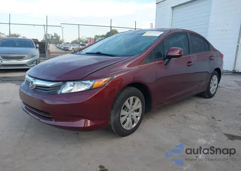2012 Honda Civic Lx из США, поврежденный, VIN 2HGFB2F56CH532714